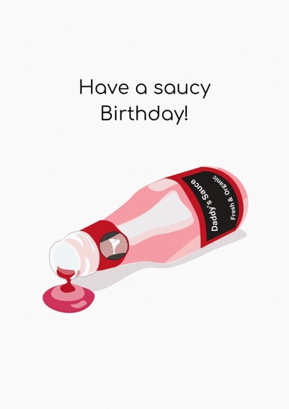 Daddy's Sauce - naughty card for gay men created by James Dix