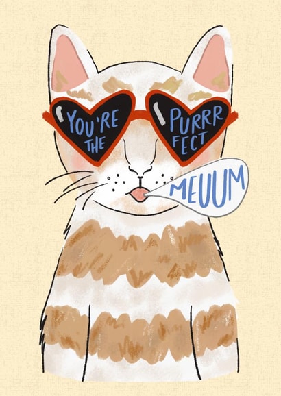 Cute Mother's Day Card - Purrrfect Mum created by Cindy Reynolds