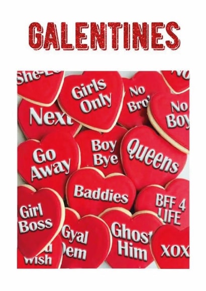 Fun Valentine's Day Card - Galentines - Hearts created by All Shades