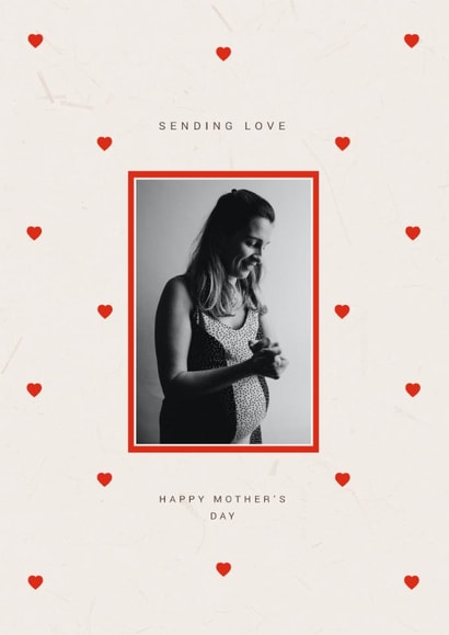 Classic Mother's Day Card - Little Hearts - Sending Love created by Sabrin Deirani