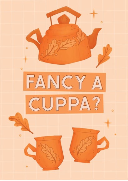 Cute Love And Friendship Card - Fancy A Cuppa? created by Rebekah Hollins