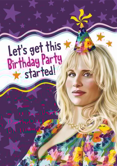 Funny Birthday Card - Let's Get This Birthday Party Started - Amandaland created by Atwood & Atwood