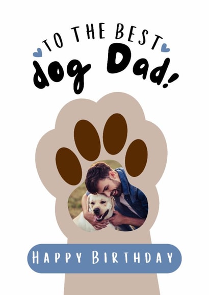 Cute Birthday Card - Dog - Paw Print created by @hollielonglanddesigns