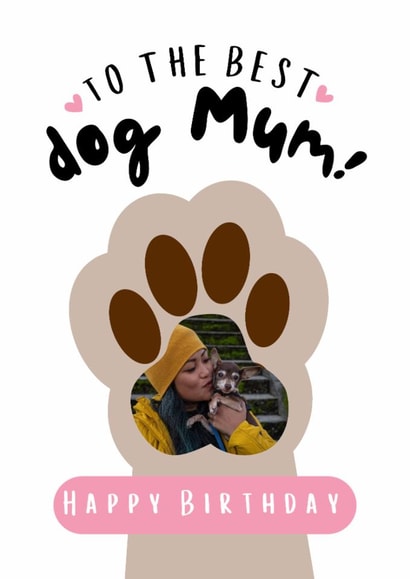 Cute Birthday Card - For Dog Mum - From The Dog created by @hollielonglanddesigns