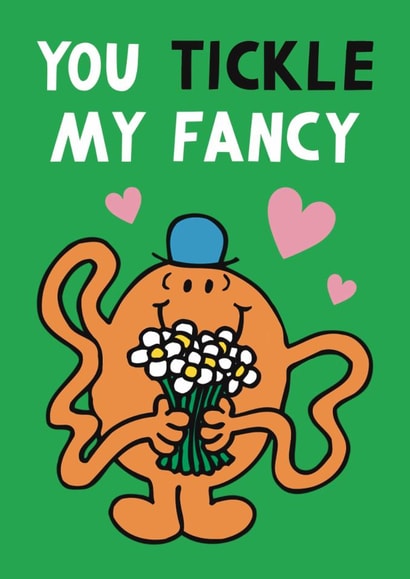Cute Valentine's Day Card - You Tickle My Fancy created by Mr. Men