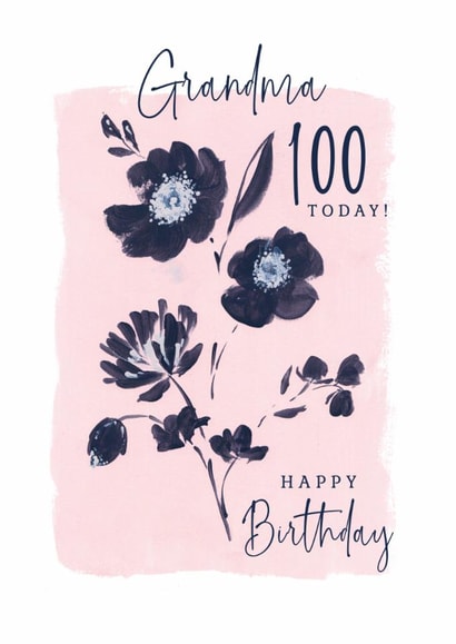 Classic Birthday Card - For Grandma - 100th created by Rebecca Prinn