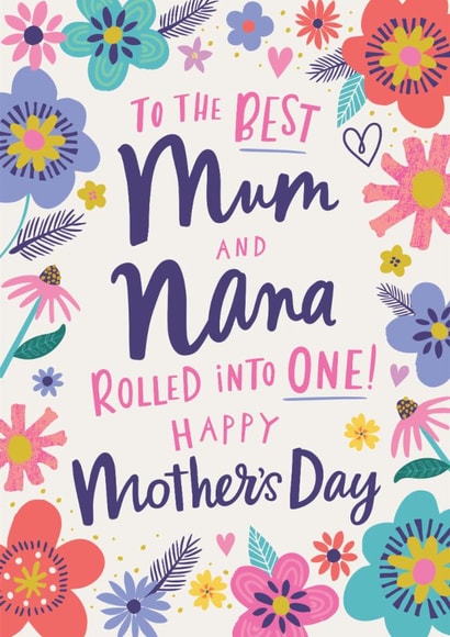 Pretty Mother's Day Card - Mum And Nana created by Dotty Black