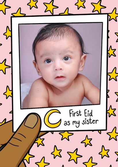 Cute Eid Card - For Sister - First Eid created by TeePee Creations