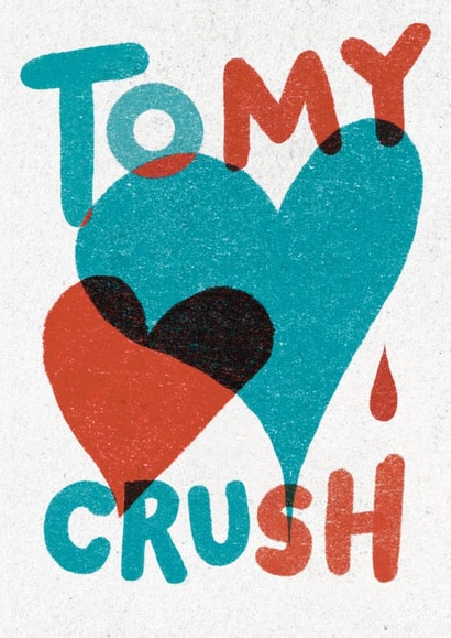 Cute Anniversary Card - To My Crush - Hearts created by Pretty Pretty Bad