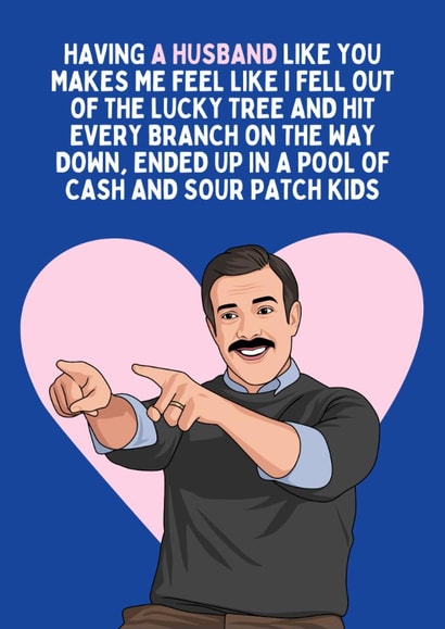 Fun Anniversary Card - For Husband - Ted Lasso created by Sundiva Designs