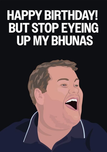 Funny Birthday Card - Smithy - Birthday Bhunas created by Hello Sausage