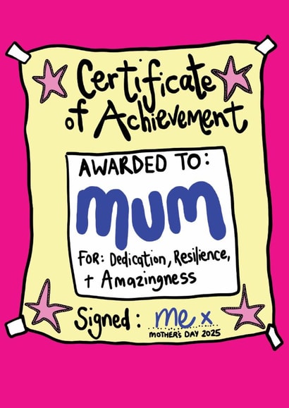 Cute Award Card for Mother's Day created by Peas-in-a-Pod