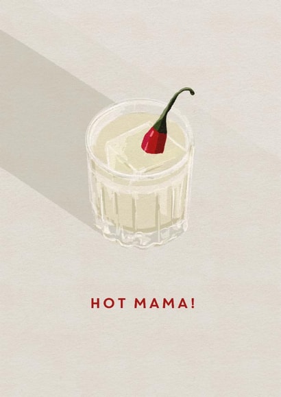 Pretty Mother's Day Card - Hot Mama - Picante created by @doublepea_designs