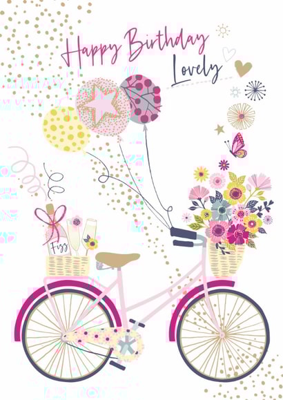 Classic Birthday Card - For Her - Flowers created by Marketa Rams Designs