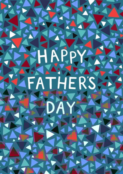 Classic Father's Day Card - Geometric Design created by Pear Tree Press