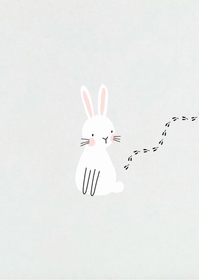 Cute Easter Card - Bunny - Simple Design created by GRA Designs
