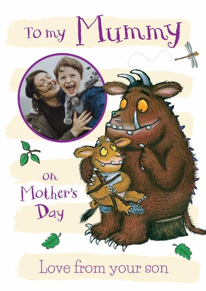 Personalised Gruffalo Mother's Day Photo Card from Son created by Danilo