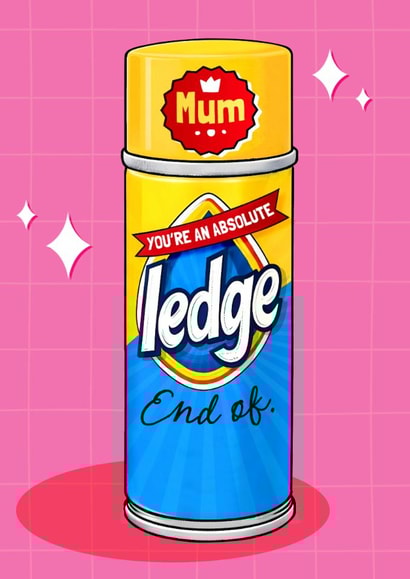 Funny Mother's Day Card - Absolute Ledge - Pledge created by Mrs Best Paper Co.