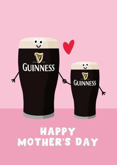 Cute Mother's Day Card - Guinness - Baby Guinness created by Pink Peach Cards