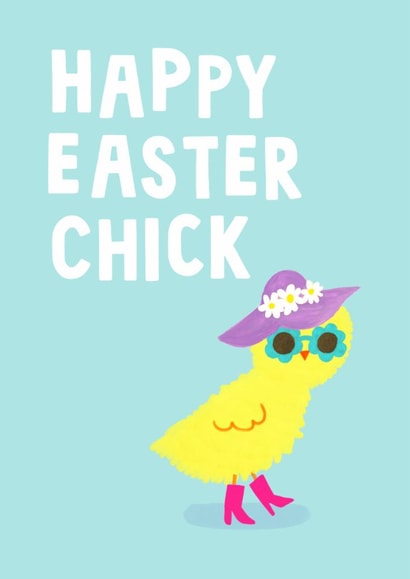 Cute Easter Card - Happy Easter Chick created by Holly Fox