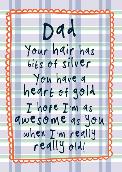 Cheeky Father's Day/Birthday Card - Poem - Heart Of Gold created by Bow & Bell