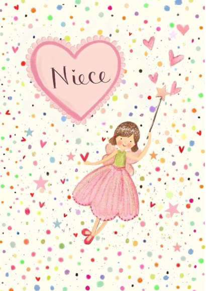 Pretty Birthday Card - For Nice - Cute Fairy created by Love Lucy Illustration