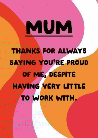Funny Mother's Day Card - Little To Work With created by The Buddy Fernandez Card Co.