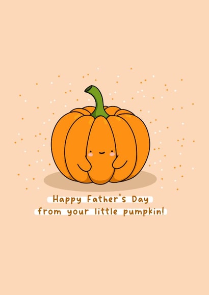 Cute Father’s Day Card - From The Kids - Little Pumpkin created by Rosalie Perl