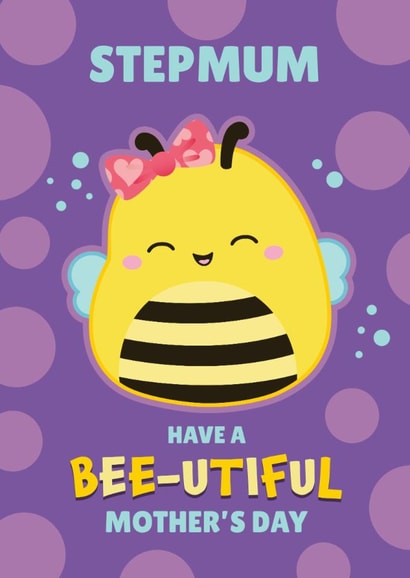 Cute Squishmallows Bee Mother’s Day Card for Stepmum created by Danilo
