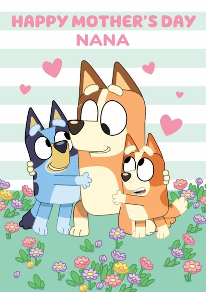 Cute Bluey Mother's Day Card for Nana created by Danilo