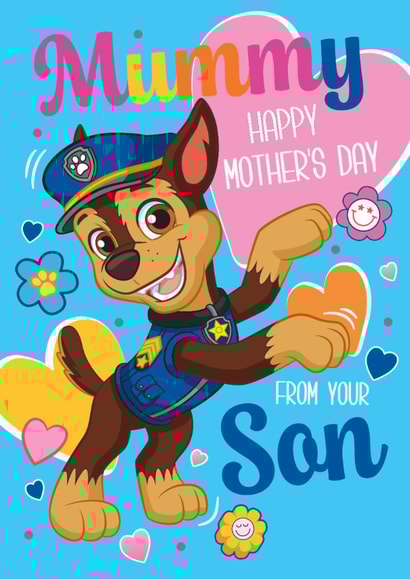 Fun Paw Patrol Mother’s Day Card for Mummy – From Son created by Danilo
