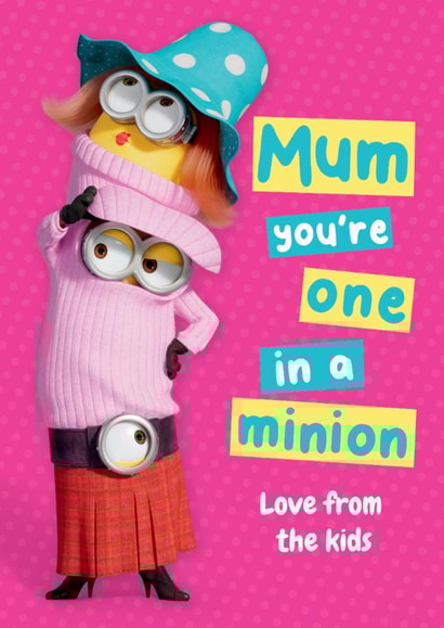 Funny Minions Mother’s Day Card for Mum – From the Kids created by Danilo