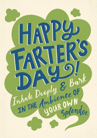 Funny Father's Day Card - For Dad - Fart Joke created by Dalia Clark Design
