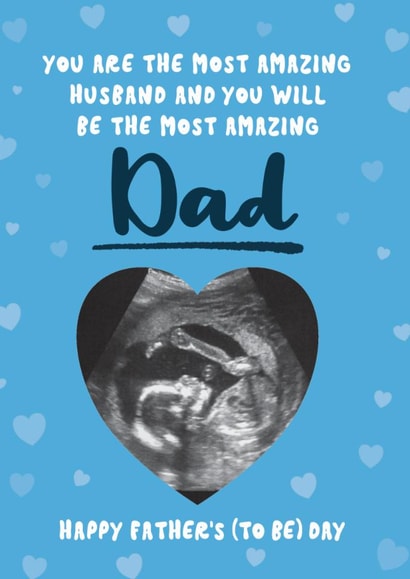 Cute Father's Day Card - Dad To Be - Pregnancy Scan created by Bev O'Connor || @oconnordesign