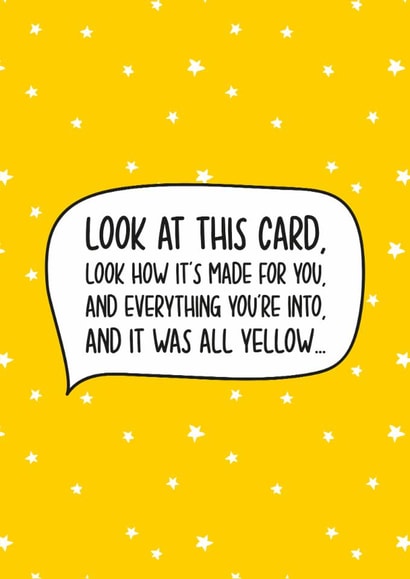 Fun Birthday Card - Coldplay - Lyrics created by TeePee Creations