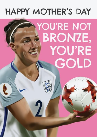 Fun Mother's Day Card - Lucy Bronze - Lioness created by AbiGoLucky