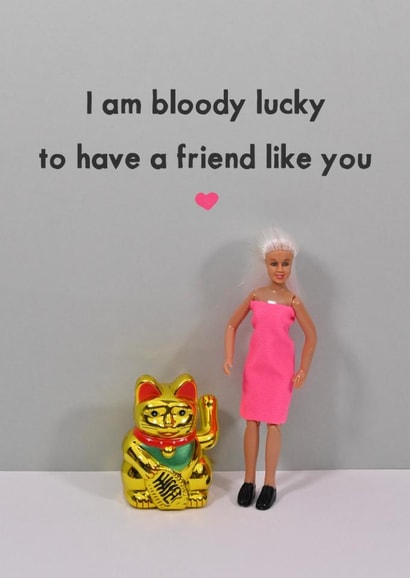 Cute Friendship Card - Lucky Friendship - Thank You created by Bold & Bright Cards