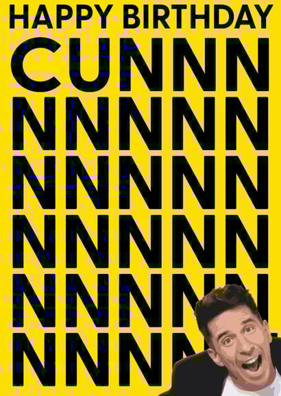 Rude Birthday card for a real friends created by AG77 Design