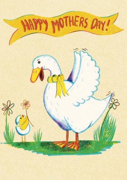 Cute Mothers Day Card - Mother Goose created by Stiffnees