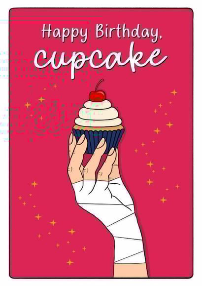 Happy Birthday, Cupcake - Arcane inspired card created by Perry-Cuff Designs
