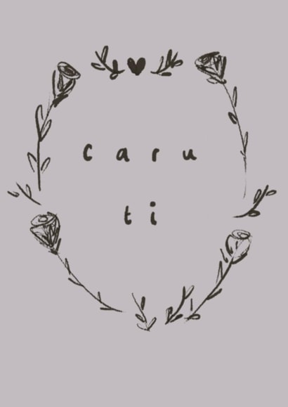 Welsh Love You Card for partner created by By Saffron