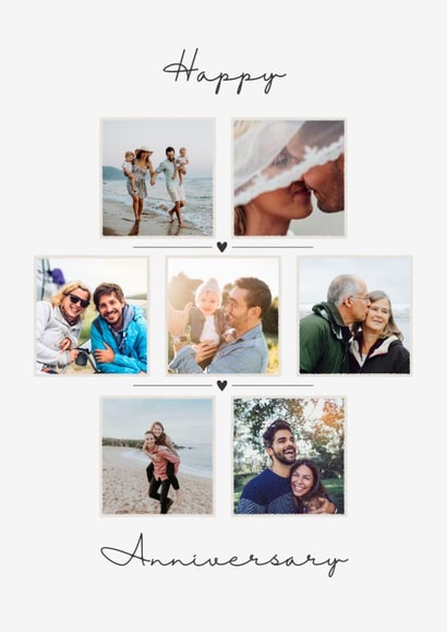 Classic Anniversary Card - Simple Design - Hearts created by Spark and Wild