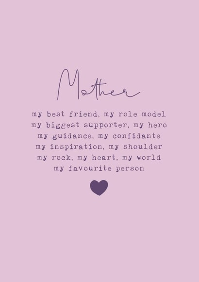 Classic Mother's Day Card - My Favourite Person created by Cake For Breakfast