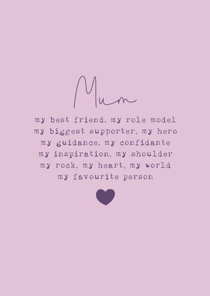 Classic Mother's Day Card - Favourite Person created by Cake For Breakfast