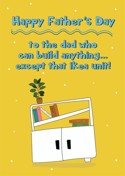 Funny Father's Day Card - IKEA Unit created by @Laura Lonsdale Designs