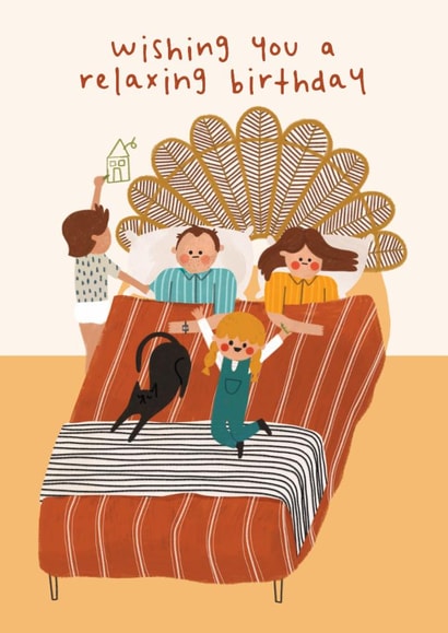 Funny Birthday Card - Family Bedroom - Chaos created by AbiGoLucky