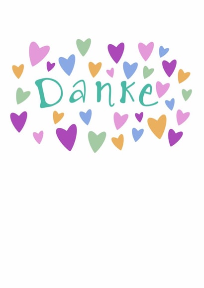 A German thank you created by The Happy Potato