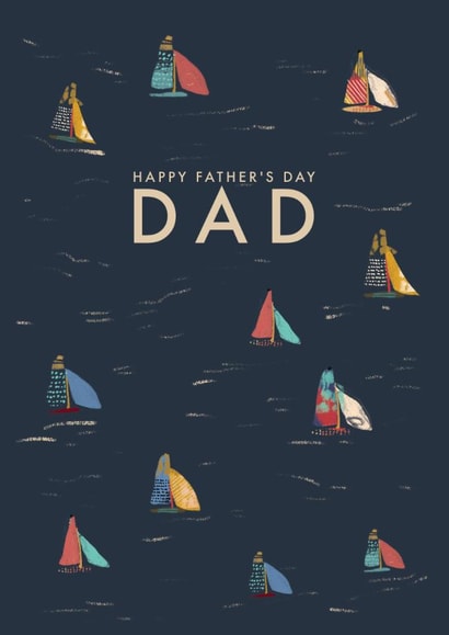 Classic Father's Day Card - Boats - Sailing Boats created by Rebecca Prinn