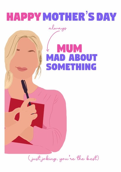 Funny Mother’s Day Card Bridget Movie Theme created by the.printclub