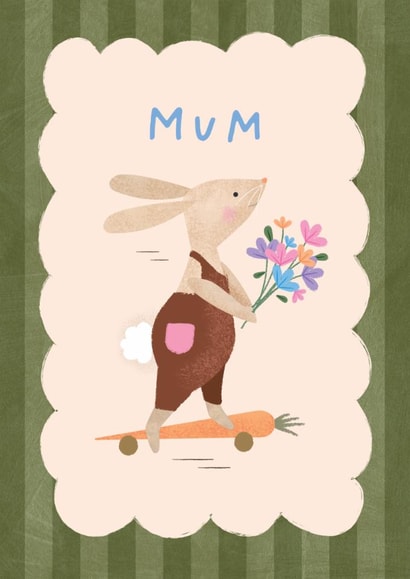 Cute Mother's Day Card - Bunny - Carrot created by Studio Mads